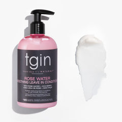 Gel definidor de tgin con agua de rosa para rizos definidos y sin frizz.