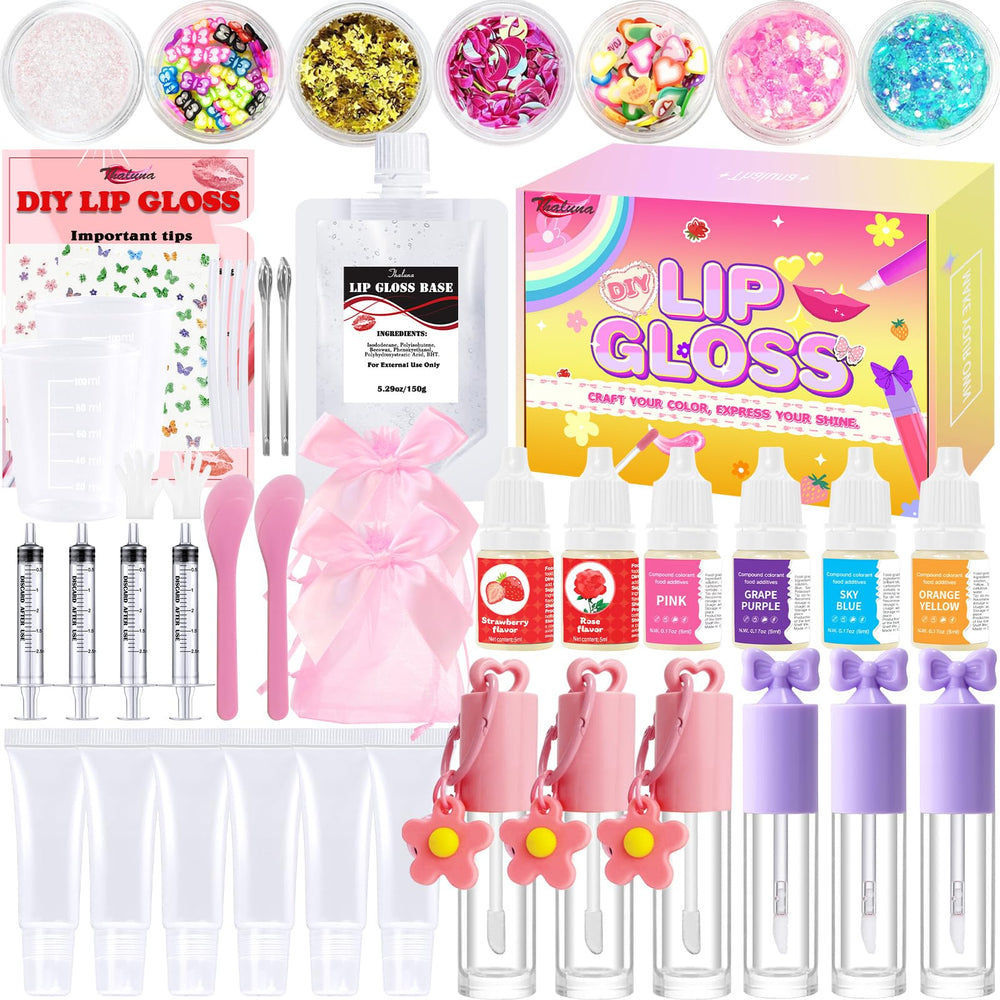 Kit Thaluna para brillos labiales: contenido completo para crear brillos en casa