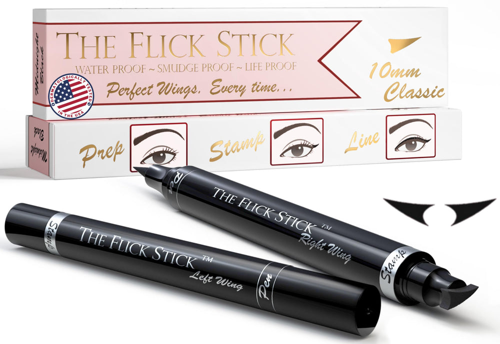 The Flick Stick sello delineado alado para ojos, facilita delineado rápido y preciso.