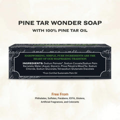 The Grandpa Soap Company jabon-barra pino-tar limpieza facial suave.
