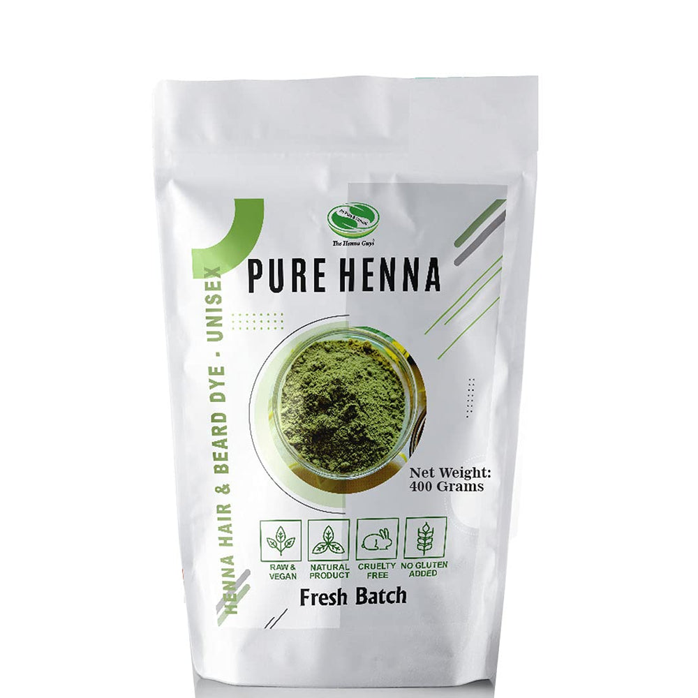 The Henna Guys polvo henna rojo 400 g para coloración natural.