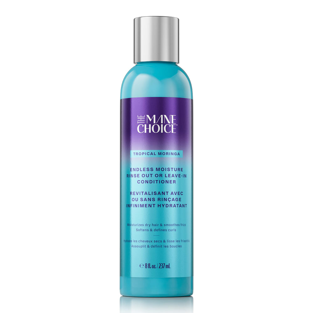 The Mane Choice Endless Moisture: botella lista para hidratación profunda del cabello.