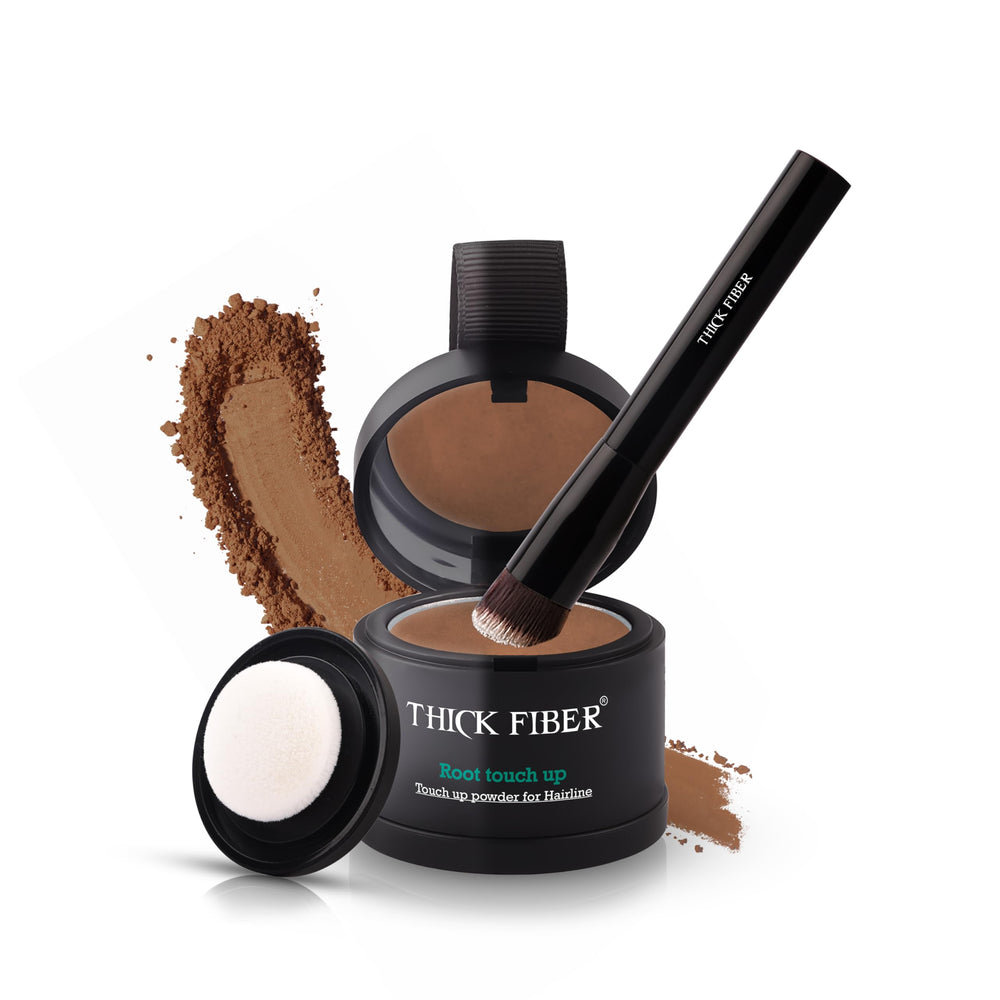 THICK FIBER polvo cobertura raices para retoques rapidos y naturales.