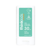 Thinksport protector mineral para niños en barra SPF 30, fácil de aplicar.
