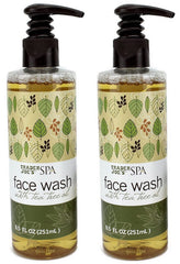 Trader Joe's limpiador facial con aceite de árbol de té – rutina diaria apta para pieles sensibles.