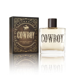 Fragancia Tru Western Cowboy en frasco, aroma robusto para uso diario.