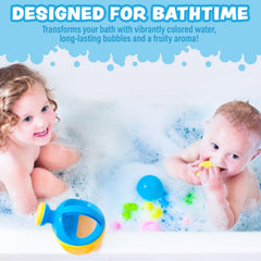 Tub Works Explorateur Sous-Marine Bleu : eau colorée et parfum fruité pour le rituel bain.