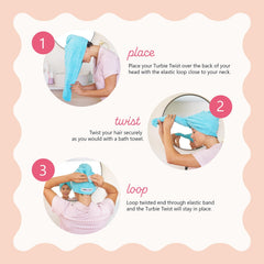 Turbie Twist: sistema giro y bucle para ajuste seguro.