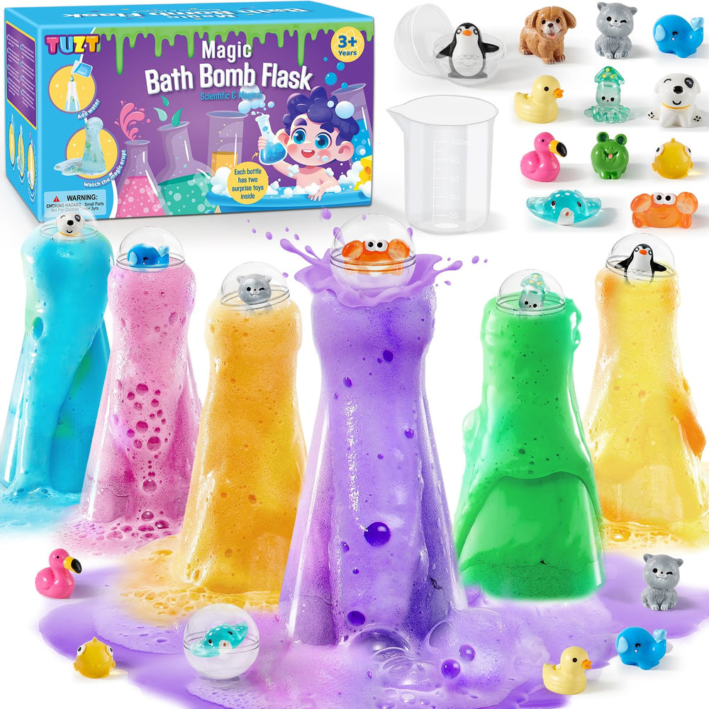 TUZT kit de bombas de baño para niños, experiencia lúdica y educativa en la hora del baño.