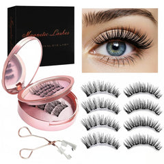 Pestañas magnéticas TWMKLP con aplicador para un look natural sin pegamento.