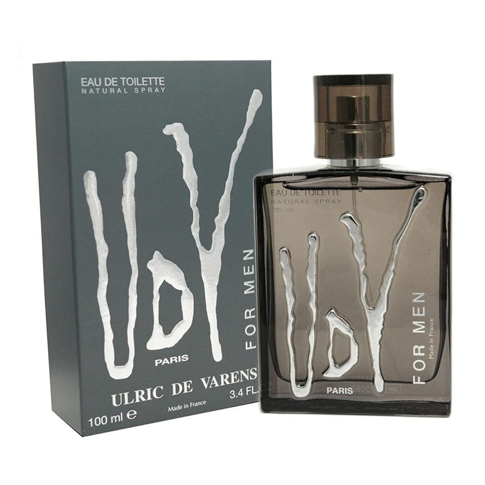 Ulric de Varens Classic: frasco masculino en primer plano para uso diario.