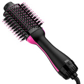 Umeely secador-cepillo 4-en-1 con barril cerámico titanio para peinado suave