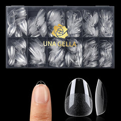 UNA GELLA caja de puntas almendra extra corta para empezar tu manicura en casa