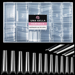 UNA GELLA extensiones coffin XXL claras para un look natural y duradero