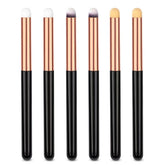 Conjunto de brochas UorPoto para ojos, 6 piezas, ideal para uso diario.