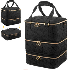 Organizador Uross para esmaltes con gran capacidad, todo en un solo bolso.