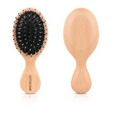 URTHEONE cepillo mini con cerdas de jabalí para cabello grueso, desenreda sin tirones.
