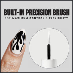 V Beauty Pure Gel delineador Blanco y Negro: conjunto versátil para diseños de uñas y delineados elegantes.