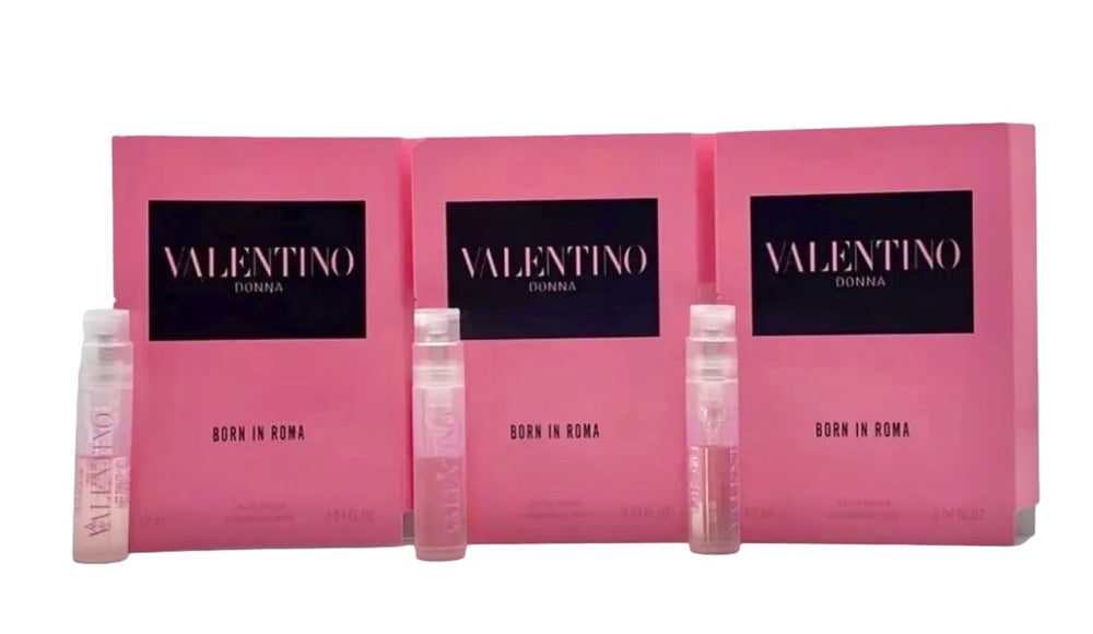 Valentino Born in Roma EDP: set de tres mini perfumes para viaje.