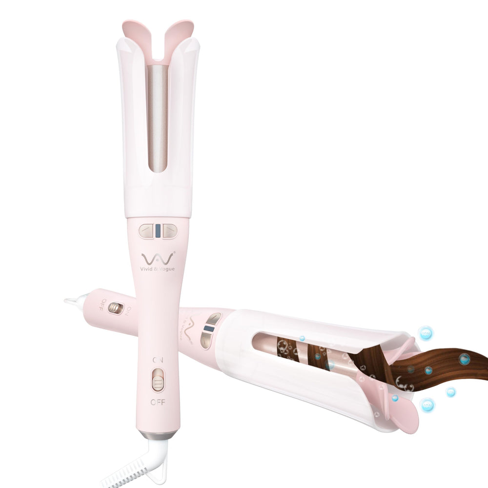 Alisador automático VAV con rizos definidos, barril de 1,25 pulgadas para cabello medio o largo.