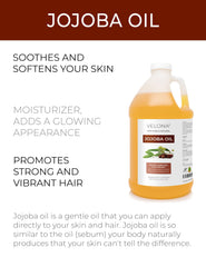 Velona Aceite de Jojoba color dorado, ideal para rostro y cuidado diario.
