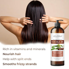 Velona Aceite de Jojoba desmaquilla suavemente dejando la piel fresca.