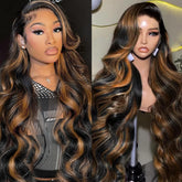 Vemalin ombré con encaje frontal para un aspecto natural