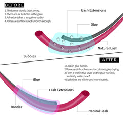 VEYES INC Super Bonder sellado seguro para extensiones de pestañas.