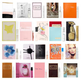 12 viales de perfume de diseño, organza, ideal para viajar y probar fragancias.