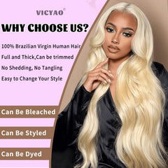 VICYAO 613 cabello virgen crudo para color y estilo flexible