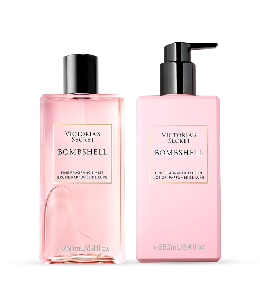 Conjunto Bombshell de Victoria's Secret, empaque elegante para regalo y uso diario.