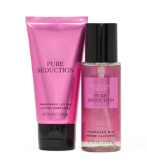 Victoria's Secret Pure Seduction mini dúo crema corporal para piel suave y perfumada.