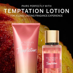 Temptation Mist de Victoria's Secret: etiqueta y diseño que transmiten lujo.
