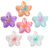 Pinza de flores hawaianas Vigorpace rosa para peinados veraniegos con agarre estable.
