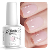 Esmalte Vishine 1361 rosa claro con brillo suave para uñas elegantes.