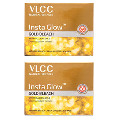 VLCC Insta Gold Bleach envase del paquete de 2 de 30 g