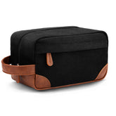 Bolsa de aseo Vorspack colgante negro para viajes.