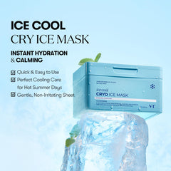 VT COSMETICS Cryo Ice Mask en caja higiénica con pinzas para uso diario.