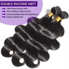 26 pulgadas de cabello WAITWO con cuerpo ondulado y brillo.