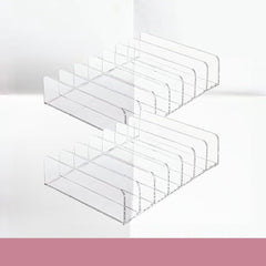 WECHENG organizador acrílico para maquillaje, 7 secciones, ordenado y compacto.