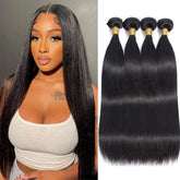 WENYAN mechas lisas de 16 pulgadas, acabado suave para look natural y versátil