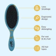 Wet Brush Disney Desenredante Original Cenicienta: cerdas flexibles reducen tirones.