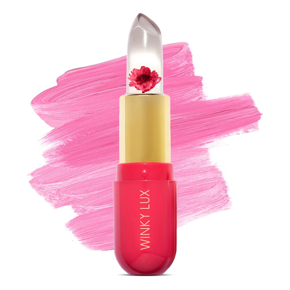 Bálsamo Flower de Winky Lux cambia de color con el pH para un rosa único