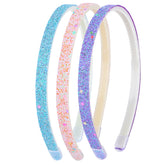 Diadema glitter WLLHYF arcoíris con dientes para sujetar el peinado con estilo.