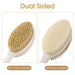 Wonsagain cepillo de doble cara para exfoliación y masajes suaves