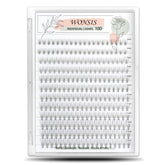 Pestañas individuales WONSIS 10D, 8–12 mm, ligeras para un look natural