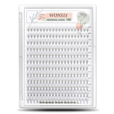 Pestañas individuales WONSIS de 240 piezas para un aspecto natural.