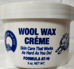 Wool Wax AT-10 en frasco, absorción rápida para piel suave.