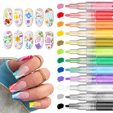 XINGXYUEL set de 12 colores para uñas, ideales para diseños vibrantes.