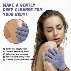 xvxvttxvv guantes exfoliantes uso masaje corporal: favorece la circulación y relajación